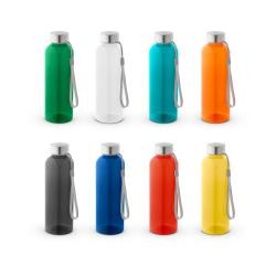 Squeeze rPET 580 ml com Tampa de Aço Inox e Alça de Corda Personalizado