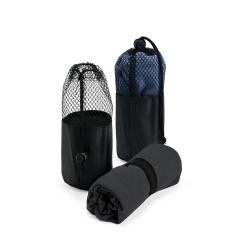 Toalha Fitness de Poliéster com Alça de Elástico e Saco de Nylon Personalizada